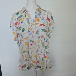 Joie Multicolor Botanical Print Blouse